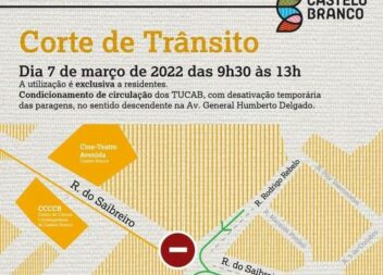 Manhã de segunda-feira com cortes no trânsito em Castelo Branco