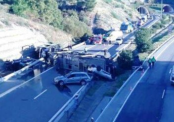 Acidente junto ao Túnel da Gardunha