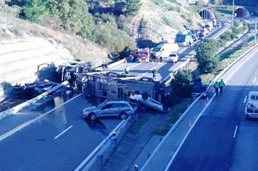 Acidente junto ao Túnel da Gardunha