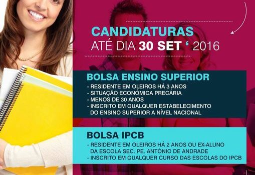 Bolsas de estudo com candidaturas até ao fim do mês