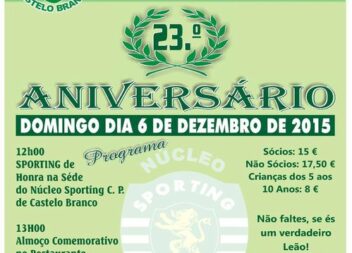 Núcleo do Sporting comemora 23º aniversário