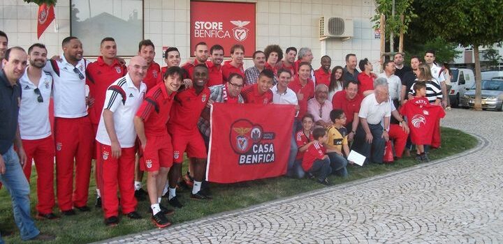 Equipa de futsal do SLB em Castelo Branco