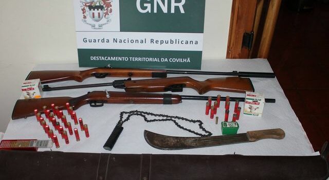 GNR-Covilhã apreende armas