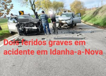 Acidente em Idanha-a-Nova faz dois feridos graves