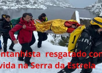 Um montanhista foi resgatado este domingo na Serra da Estrela, depois de ter caí