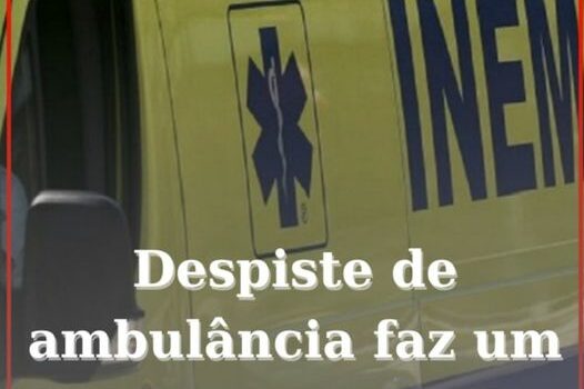 Uma ambulância doa Bombeiros sofreu um despiste rodoviário na EN233, na Freguesi