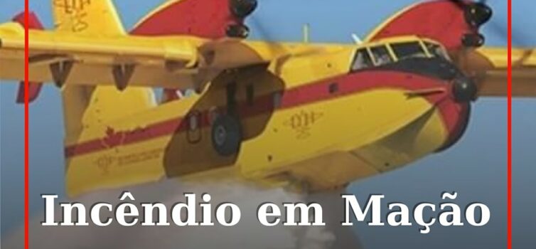 Um incêndio na Freguesia de Envendos, no concelho de Mação, está a ser combatido