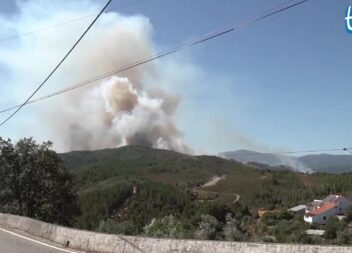 Incêndio em Lavacolhos preocupa. Quase 200 operacionais no terreno