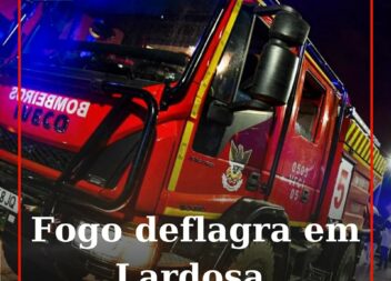 Os Bombeiros foram alertados para um foco de incêndio numa zona de mato, em Vale