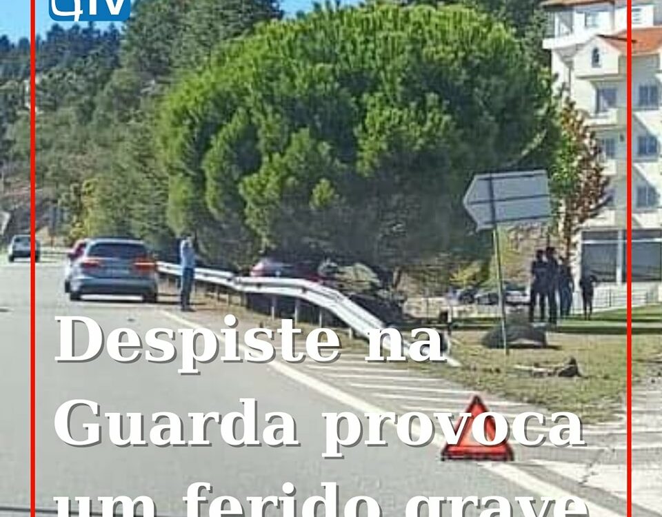 Um ferido grave é o resultado do despiste de um veículo ligeiro de passageiros q