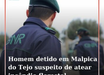 Um homem de 61 anos foi detido na Freguesia de Malpica do Tejo, no concelho de C