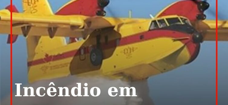 Um incêndio deflagrou esta tarde de segunda-feira numa zona de mato na localidad