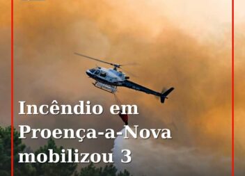 Um incêndio que deflagrou esta tarde em São Pedro do Esteval, no concelho de Pro