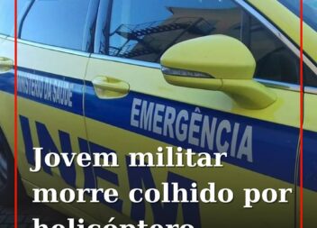 Um militar, de 25 anos, morreu, esta tarde de segunda-feira, depois de ser colhi