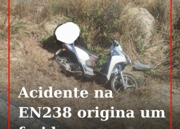 Uma pessoa ficou ferida num acidente que envolveu um motociclo e um veículo lige