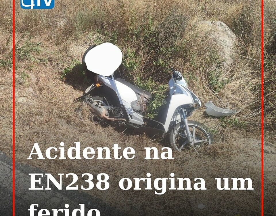 Uma pessoa ficou ferida num acidente que envolveu um motociclo e um veículo lige