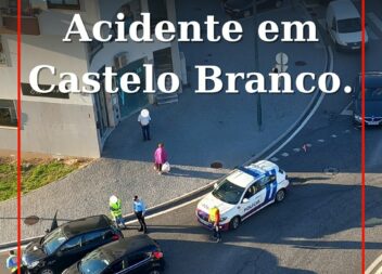 Automóveis colidem em Castelo Branco