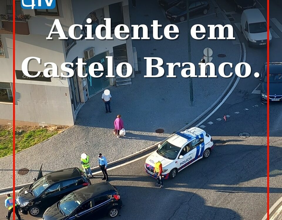 Automóveis colidem em Castelo Branco