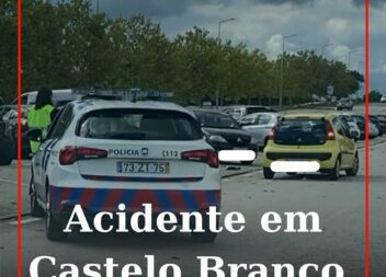 Colisão em Castelo Branco faz um ferido leve