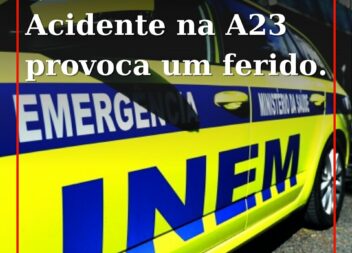 Colisão na A23 provoca um ferido encarcerado