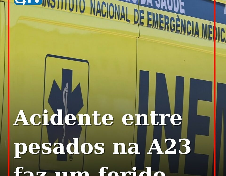 Homem de 50 anos ferido após colisão na A23