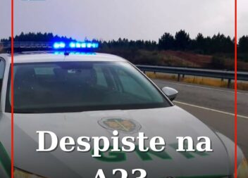 Automóvel despista-se na A23