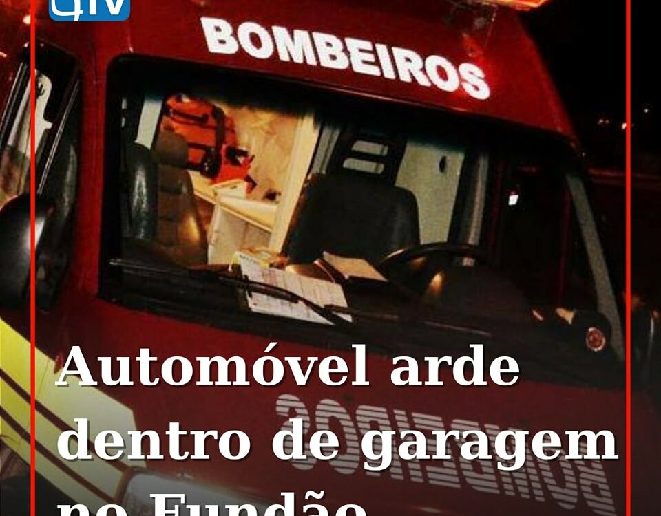 Incêndio em automóvel não provocou feridos