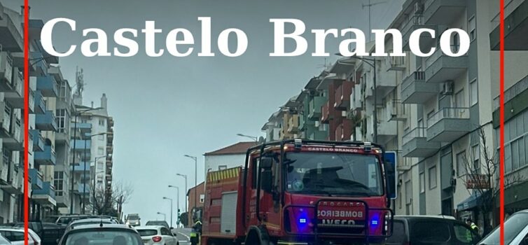 Colisão aparatosa em Castelo Branco