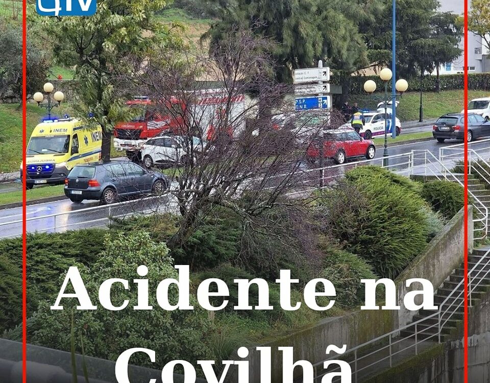 Colisão violenta na Covilhã