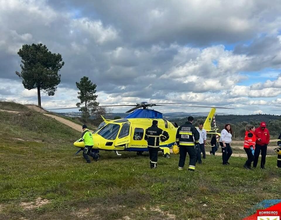 Seia: Homem de 35 anos evacuado de helicóptero após despiste de mota