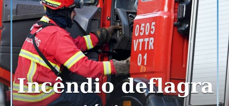 Um incêndio deflagrou esta manhã de terça-feira num aviário em Almaceda, no conc