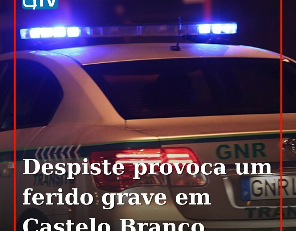 Homem ferido com gravidade após despiste em Castelo Branco