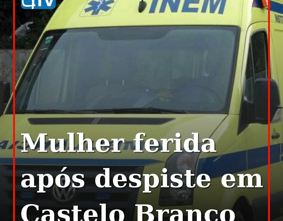 Mulher de 65 anos ferida em despiste em Castelo Branco