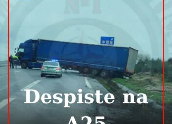 Despiste de camião corta A25