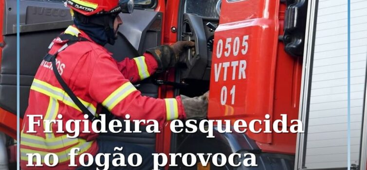 Frigideira esquecida no fogão provoca incêndio em habitação na Covilhã