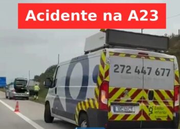Acidente na A23 resulta em ferido leve