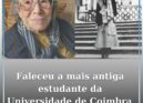 Faleceu Maria de Lourdes Velindro de Carvalho, a mais antiga estudante da Univer